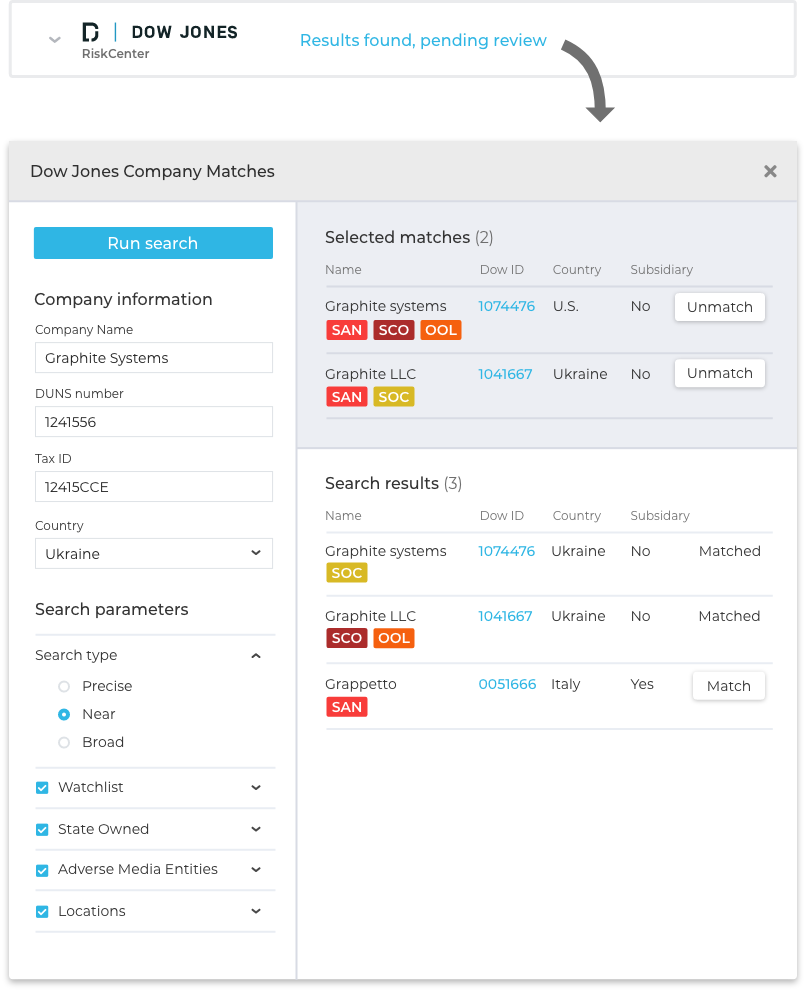 Using The Dow Jones Integration – Graphite Systems Knowledge Base