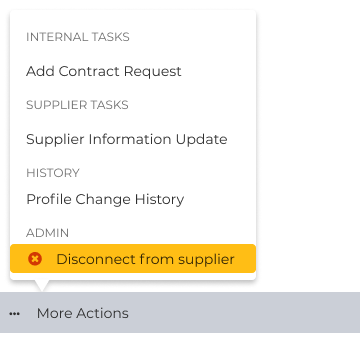 How to disconnect from a Supplier once they submit their information ...